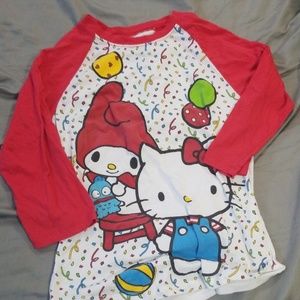 Sanrio 50th Anniversary Baseball Tee Hello Kitty